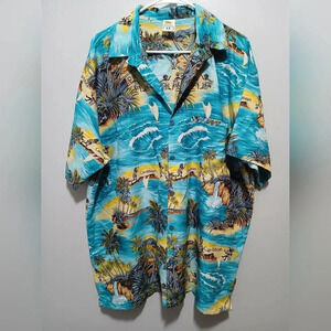 Men's XL Caribbean Short Sleeve Shirt Resortwear Tropical Vacation